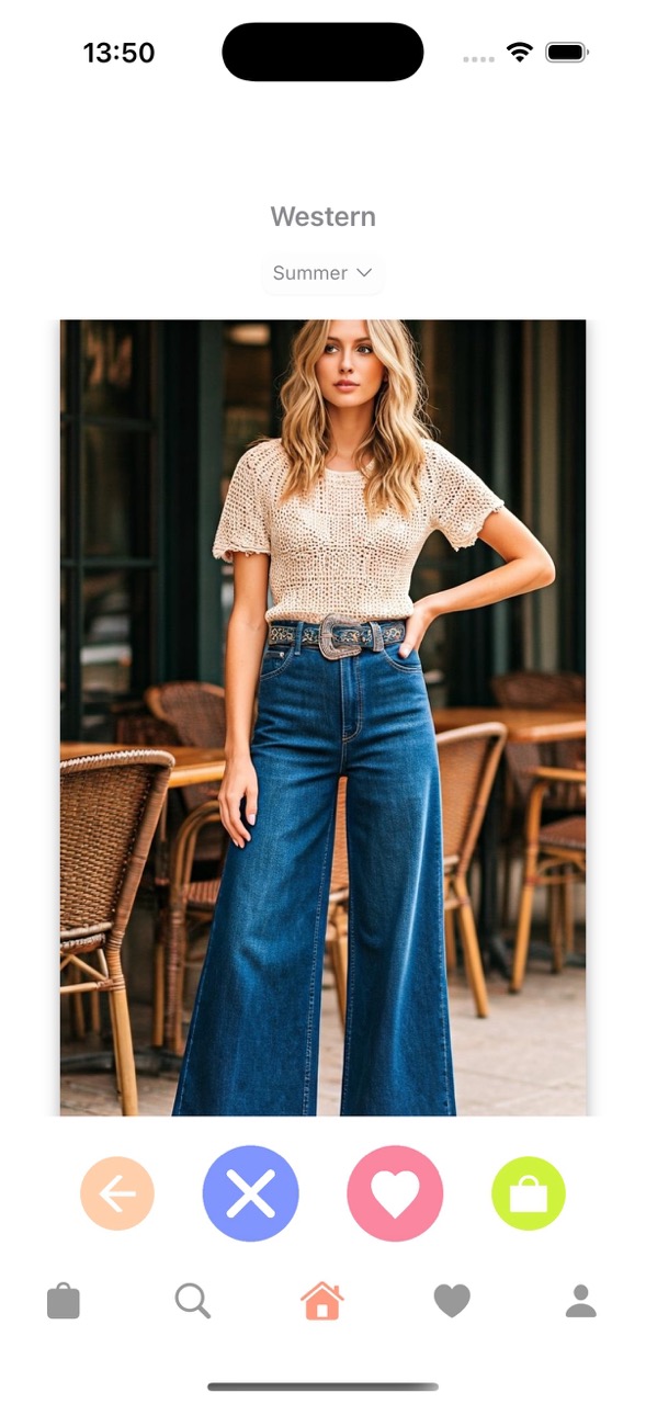 ScoutFit style categories screen